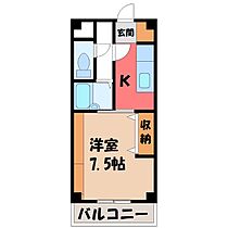 ハイツわかば  ｜ 栃木県宇都宮市峰3丁目（賃貸マンション1K・3階・26.60㎡） その1