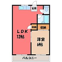 ラビットハウス  ｜ 栃木県小山市大字羽川（賃貸アパート1LDK・2階・39.66㎡） その2