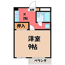 グリムハイツ塙田  ｜ 栃木県宇都宮市塙田4丁目（賃貸マンション1K・3階・28.98㎡） その2