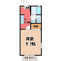 エスプワール B  ｜ 栃木県下都賀郡野木町大字丸林（賃貸アパート1K・1階・28.20㎡） その2