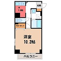 マンション宿郷 II  ｜ 栃木県宇都宮市宿郷2丁目（賃貸マンション1K・2階・35.46㎡） その2