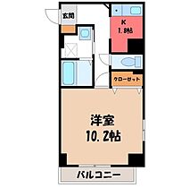 マンション宿郷 II  ｜ 栃木県宇都宮市宿郷2丁目（賃貸マンション1K・4階・35.46㎡） その2