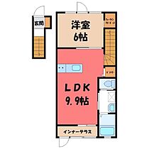 アグリ N  ｜ 栃木県栃木市大宮町（賃貸アパート1LDK・2階・43.14㎡） その2