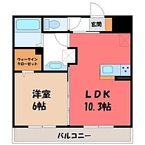 GRANDFORT CHOEI  ｜ 栃木県宇都宮市東簗瀬1丁目（賃貸アパート1LDK・1階・40.95㎡） その2