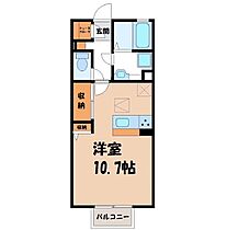 クワトロ ヤナギノ B  ｜ 茨城県結城市新福寺6丁目（賃貸アパート1R・1階・30.03㎡） その2