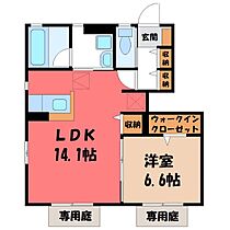 サンビレッジさくら A棟  ｜ 栃木県小山市大字雨ケ谷（賃貸アパート1LDK・1階・49.79㎡） その2