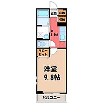 カーサ・ソーレ  ｜ 栃木県宇都宮市細谷1丁目（賃貸アパート1K・2階・31.70㎡） その2