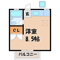 リエス駒生 2  ｜ 栃木県宇都宮市駒生町（賃貸アパート1R・2階・21.53㎡） その2