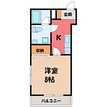 アズーリ中河原  ｜ 栃木県宇都宮市中河原町（賃貸マンション1K・3階・28.04㎡） その2