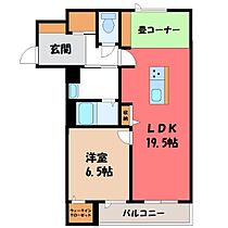 ベルフール ほんまる  ｜ 栃木県宇都宮市本丸町（賃貸マンション1LDK・3階・62.62㎡） その2