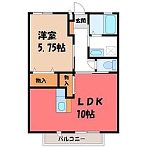 Ｋヒノデパナハイツ  ｜ 栃木県宇都宮市日の出2丁目（賃貸アパート1LDK・1階・40.89㎡） その2