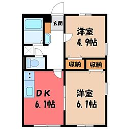JR東北本線 宝積寺駅 徒歩30分