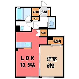 JR東北本線 宇都宮駅 バス15分 今泉町下車 徒歩9分 1階/-