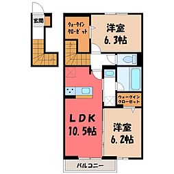間取図画像 2LDK