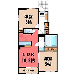 真岡鐵道 真岡駅 徒歩37分