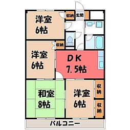 JR東北新幹線 宇都宮駅 バス18分 男山稲荷神社北下車 徒歩1分