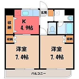 東武宇都宮線 江曽島駅 徒歩22分