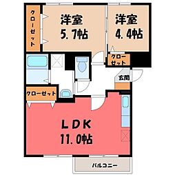 JR東北本線 間々田駅 バス11分 間々田5丁目 下車 徒歩3分 3階/-