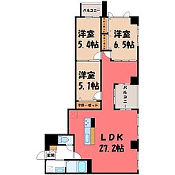 東武宇都宮線 東武宇都宮駅 徒歩14分 6階/-