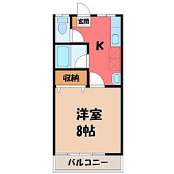 東武宇都宮線 東武宇都宮駅 バス26分 団地中央下車 徒歩6分 2階/-