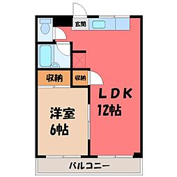 JR日光線 鶴田駅 4.3km 2階/-