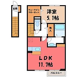 JR日光線 鶴田駅 徒歩24分