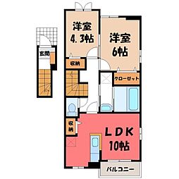 JR東北本線 氏家駅 徒歩34分 2階/-
