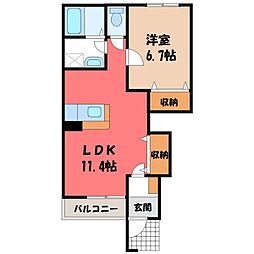 東武日光線 新鹿沼駅 徒歩19分