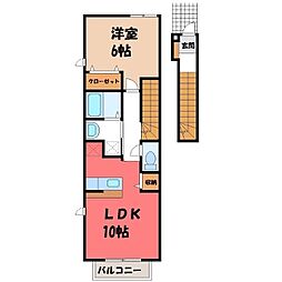 アウローラ 1LDKの間取図画像