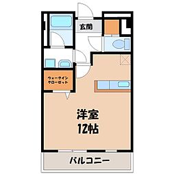 プリステージュ ワンルームの間取図画像