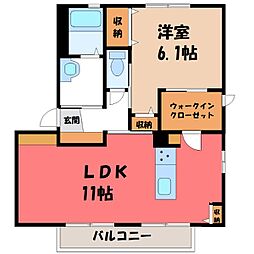 JR東北本線 宇都宮駅 バス23分 弁天橋下車 徒歩10分 2階/-