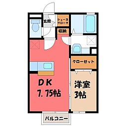 JR東北本線 小山駅 徒歩21分 1階/-