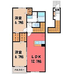JR東北本線 小山駅 徒歩33分 2階/-