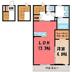 東武宇都宮線 江曽島駅 徒歩28分