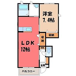 東武日光線 新大平下駅 徒歩7分 1階/-