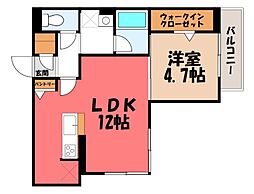 宇都宮芳賀ライトレール線 ゆいの杜西駅 徒歩10分 1階/-
