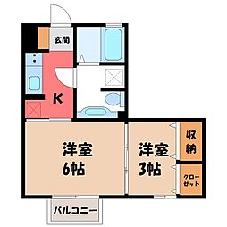 JR日光線 鶴田駅 徒歩8分