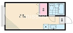 KYコーポ3 ワンルームの間取図画像