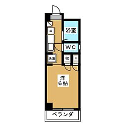 フジマンション中葛西 ワンルームの間取図画像