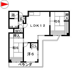 ロイヤルハイムKEN 3LDKの間取図画像