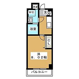 HF葛西レジデンス 1Kの間取図画像