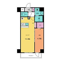HorizonResidence 1LDKの間取図画像