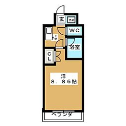 サリエラ 1Kの間取図画像