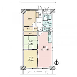 間取図画像 2SLDK