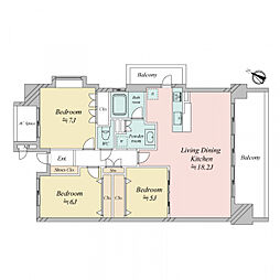 間取図画像 3LDK