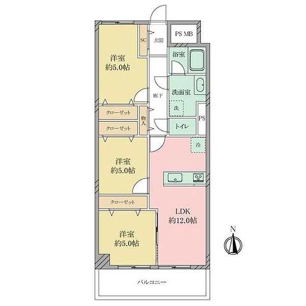 間取りを拡大表示
