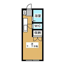 エステートP2 ワンルームの間取図画像