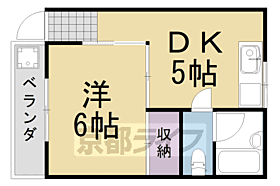 きよしマンション 301 ｜ 京都府京都市西京区桂乾町（賃貸マンション1DK・3階・25.04㎡） その2