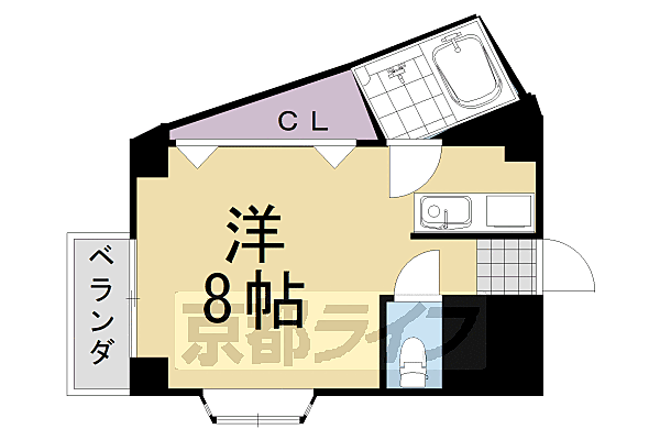 ソルフェージュ桂 303｜京都府京都市西京区桂上豆田町(賃貸マンション1K・3階・21.13㎡)の写真 その2