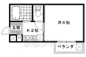 鳴滝グリーンハイツ 202 ｜ 京都府京都市右京区鳴滝音戸山町（賃貸マンション1K・2階・26.55㎡） その2